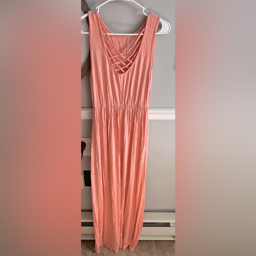 Cross front maxi dress
